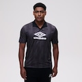 Camisa Polo Umbro Football Personality - Masculina PRETO