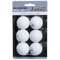 Bola de Tênis de Mesa Yashima 1 Estrela Plástico - 6 Bolas BRANCO