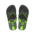 Chinelo Masculino Rider Way Logo PRETO
