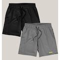 Kit Short Academia Elastano Wss Gym Never Give Up - Masculino PRETO