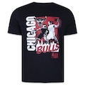 Camiseta New Era Chicago Bulls Nba Core Preto PRETO