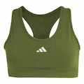 Top Fitness adidas Treino Basico Suporte Médio - Feminino VERDE/BRANCO