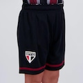 Bermuda São Paulo Taça Infantil Preta PRETO