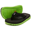 Chinelo Infantil Kenner Kivah Cushy PRETO/VERDE