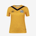 Camisa do Santos 3 2024 Umbro Oficial Jogadora - Feminina AMARELO