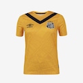 Camisa do Santos 3 2024 Umbro Oficial Torcedora - Feminina AMARELO