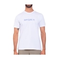 Camiseta Rip Curl New Icon 0259Mte - Masculina BRANCO/ROXO