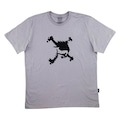 Camiseta Oakley Heritage Skull Logo - Masculina CINZA
