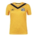 Camisa do Santos 3 2024 Umbro Oficial Torcedora - Feminina AMARELO ESCURO