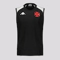 Camiseta Regata Kappa Vasco Treino Comissão 2024 - Masculina PRETO