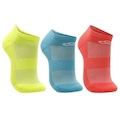 Meia Cano Invisível Olympikus Neon - 3 Pares - Feminina AMARELO