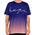 Camiseta Hupi Pena - Masculina ROXO/ROSA CLA