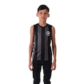 Camiseta Regata Braziline Botafogo Fonte - Infantil PRETO