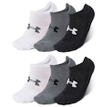 Meia Invisível Under Armour Core Cotton - 6 Pares - Unissex FURTA COR