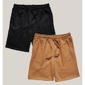 Kit 2x Bermudas de Moletom Wss Basic Masculina PRETO