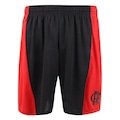 Bermuda Braziline Flamengo Fleet - Infantil PRETO/VERMELHO
