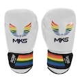 Luvas de Boxe Muay Thai Mks Energy Pride Line - Adulto BRANCO