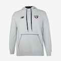 Blusão com Capuz New Balance Viagem Spfc 2024 - Masculino CINZA