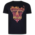 Camiseta New Era Chicago Bulls Core Fire - Masculina PRETO