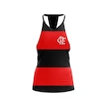 Camiseta Regata do Flamengo Braziline Mass - Feminina PRETO/VERMELHO