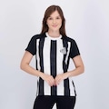 Camisa Santos Matriz Feminina Preta e Branca PRETO