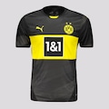 Camisa Borussia Dortmund Away 2025 Puma - Masculina PRETO