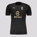 Camisa Milan Treino 2025 Puma - Masculina PRETO