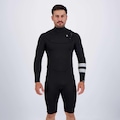 Short John Hurley M Advant 2/2 LS Springsuit Manga Longa Preto PRETO