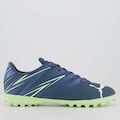 Chuteira Society Puma Attacanto Tt Bdp - Adulto AZUL