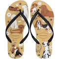 Chinelo de Dedo Havaianas Slim Pets - Feminino PRETO
