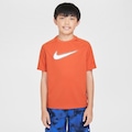 Camiseta Nike Dri-Fit Multi+ Graphic Infantil LARANJA