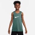 Camiseta Regata Infantil Nike Dri-Fit Reversible JSY VERDE