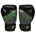 Luva de Boxe Mks Profissional Couro Icon PRETO/CINZA