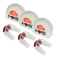 Protetor Bucal MKS - Duplo (Pack com 3 + Estojos) TRANSPARENTE