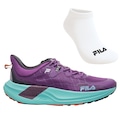 Kit Tênis Fila Racer Skytrail + Meia - Masculino ROXO/AZUL