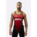 Camiseta Regata Hupi Kenya Soul - Masculina PRETO/VERMELHO