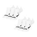 Kit Meias Puma com 6 Pares Sapatilha Infantil BRANCO