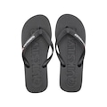 Chinelo Quiksilver Molokai Debossed - Masculino PRETO