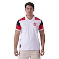 Camisa Polo Braziline Flamengo Júnior 92 - Masculina BRANCO