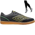 Kit Chuteira Futsal Umbro Br + Meião - Adulto PRETO/AMARELO