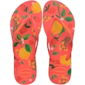 Chinelo de Dedo Havaianas Slim Summer Bliss - Feminino VERMELHO