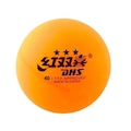Bola de Tênis de Mesa DHS Cellfree Dual 3 Estrelas - 10 Unidades LARANJA