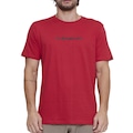 Camiseta Quiksilver Omni Font Masculina VERMELHO