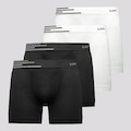 Cueca Boxer Lupo Microfibra sem Costura - 4 Unidades BRANCO