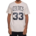 Camiseta Mitchell & Ness Boston Celtics Bird Masculina BEGE
