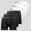 Cueca Boxer Lupo Microfibra sem Costura - 6 Unidades PRETO