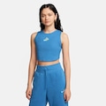 Camiseta Regata Nike Sportswear Cropped Essentials - Feminina AZUL