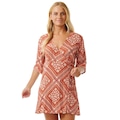 Vestido Rip Curl Soleil Wrap Mini Rust - Feminino MARROM