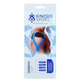 Bandagem Elastica Adesiva Kinesiosport Pré-Cortada Ombro 25Cm e 15Cm - Unissex PRETO
