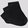 Kit Meias Selene com 3 Pares Sapatilha Infantil PRETO